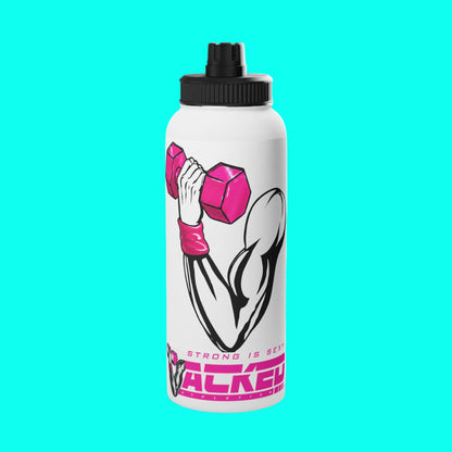 JACKED™ USA WOMEN'S 'GET FLEXED' Stainless Steel SPORT Water Bottle