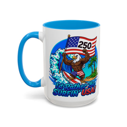 SURFIN' USA BALD EAGLE '250' LIMITED EDITION - BEACH FREAK© 15 OZ. MUG