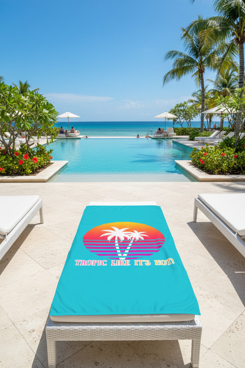 TROPIC LIKE IT'S HOT! - BEACH FREAK© Mink-Cotton Towel