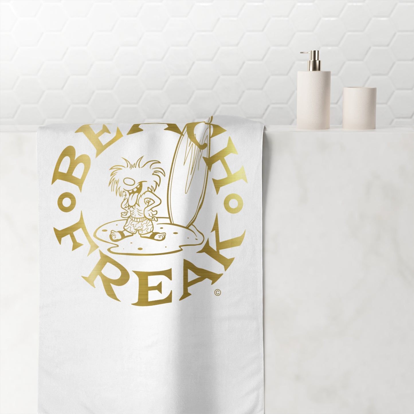 GOLD BEACH FREAK© Mink-Cotton Towel