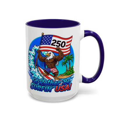 SURFIN' USA BALD EAGLE '250' LIMITED EDITION - BEACH FREAK© 15 OZ. MUG