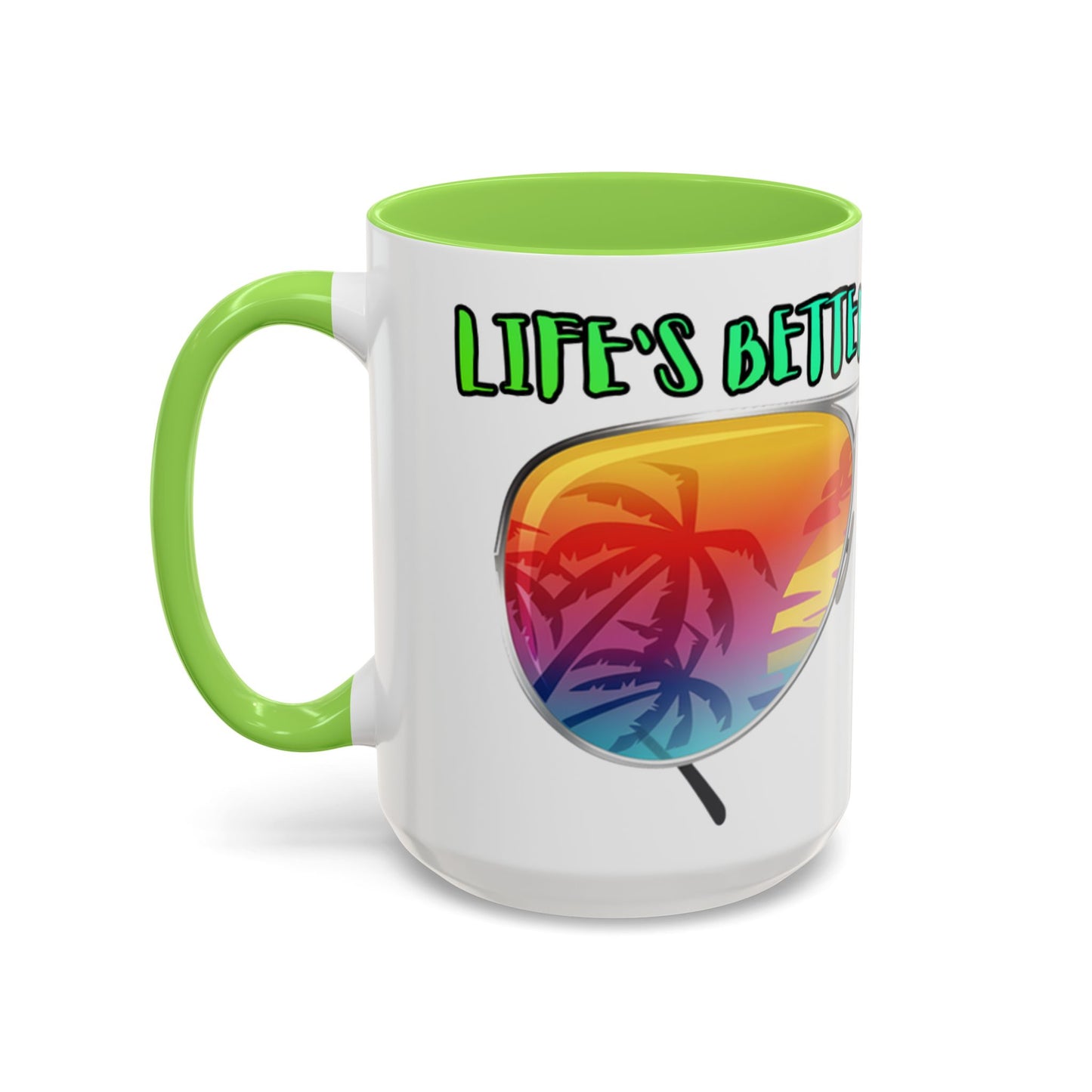 LIFE'S BETTER AT THE BEACH! - BEACH FREAK© 15 OZ. MUG
