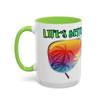 LIFE'S BETTER AT THE BEACH! - BEACH FREAK© 15 OZ. MUG
