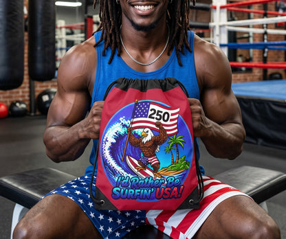 SURFIN' USA FREEDOM 250 LIMITED EDITION - BEACH FREAK© Drawstring Bag