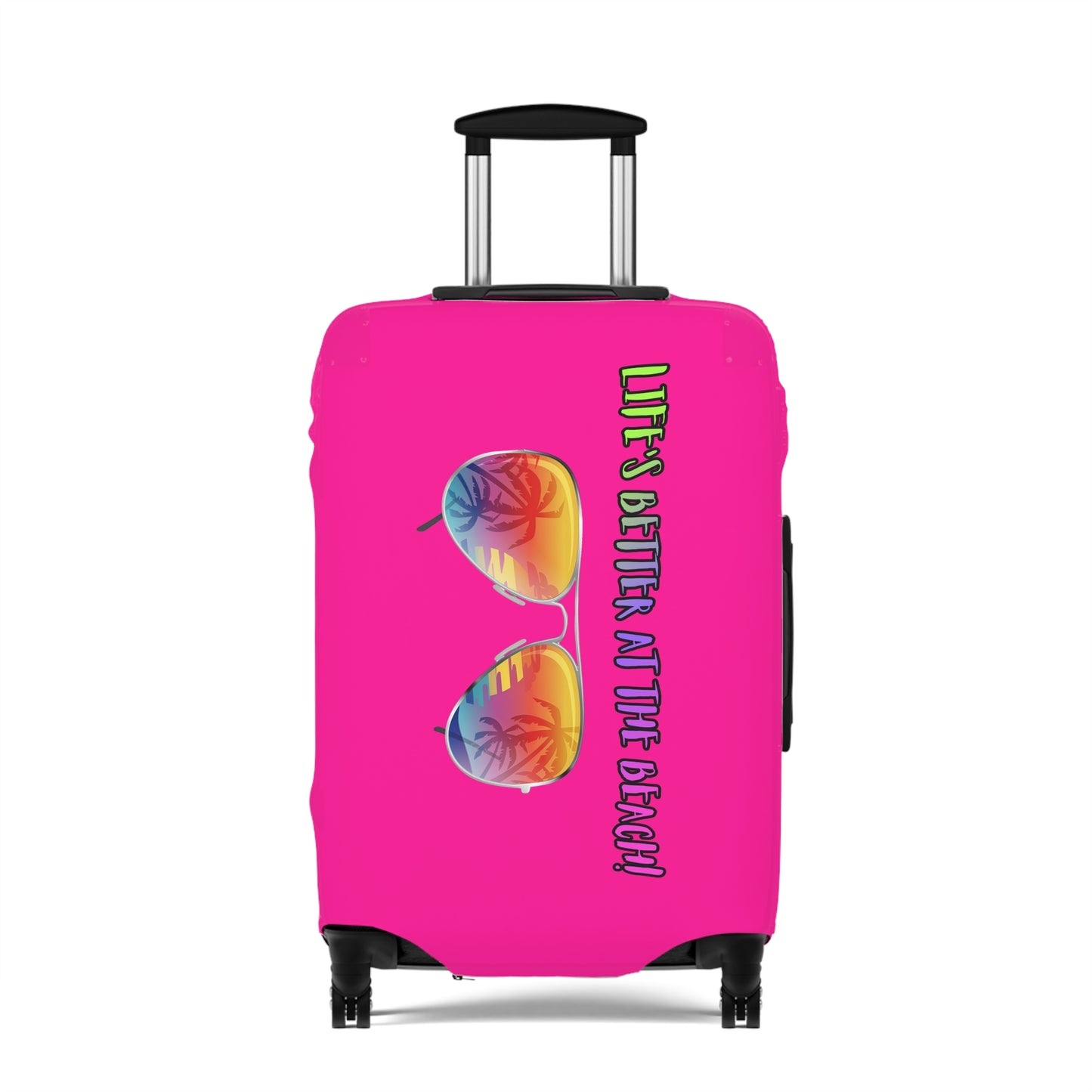 LIFE'S BETTER AT THE BEACH LUGGAGE COVER BY BEACH FREAK©