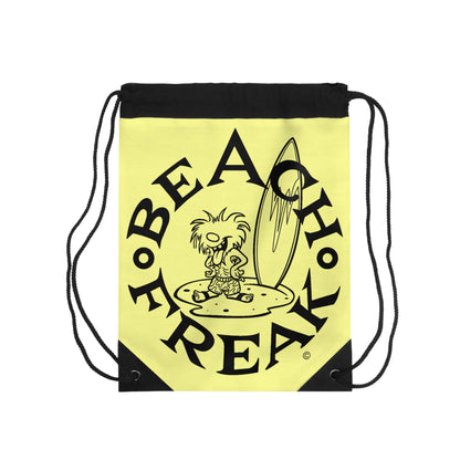 BLACK BEACH FREAK© Drawstring Bag