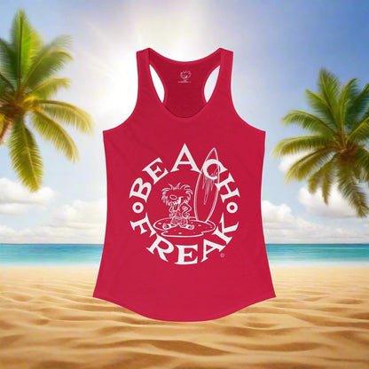 WHITE BEACH FREAK© Racerback Tank
