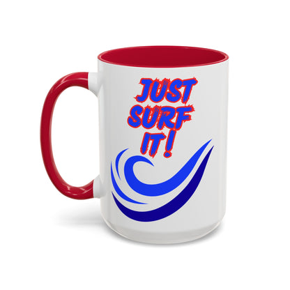 JUST SURF IT! BEACH FREAK© 15 OZ. MUG