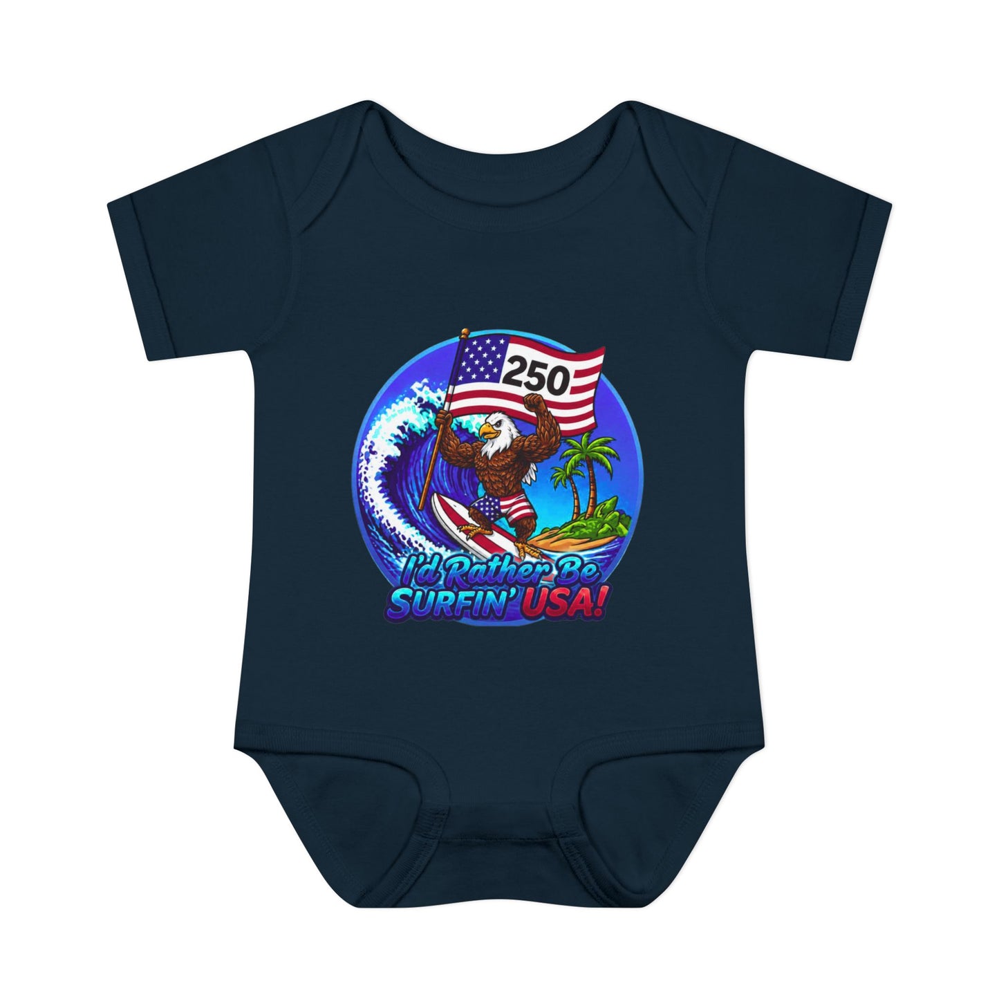 SURFIN' USA FREEDOM 250 LIMITED EDITION - BEACH FREAK© BABY BODYSUIT