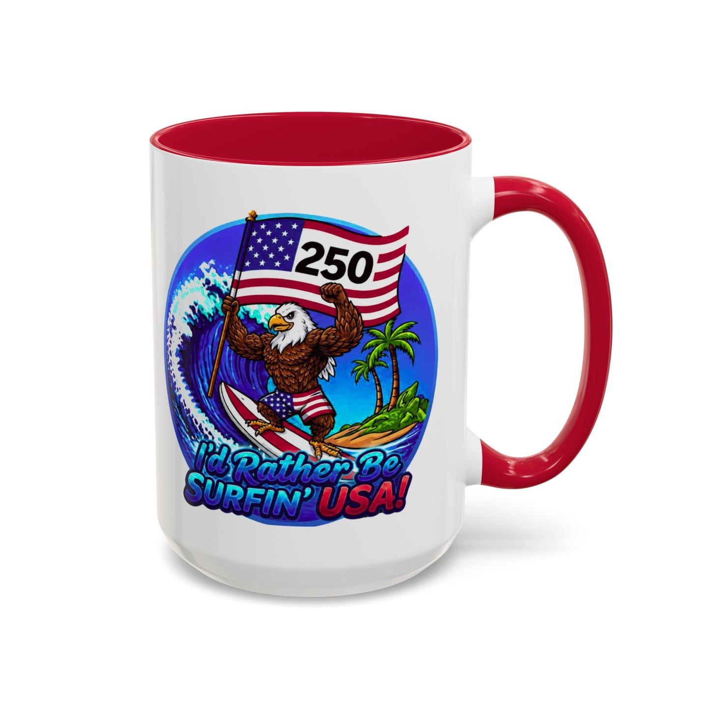 Copy of SURFIN' USA BALD EAGLE '250' LIMITED EDITION - BEACH FREAK© 15 OZ. MUG