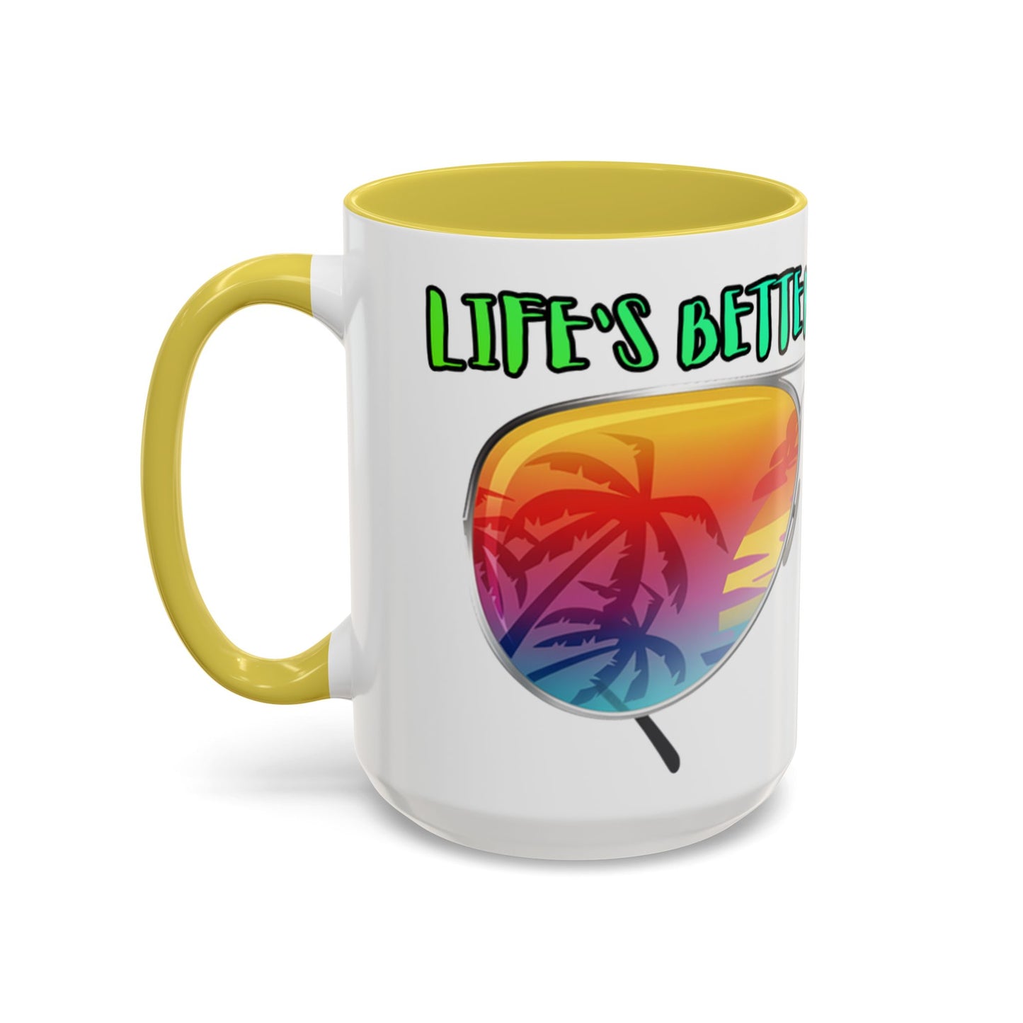 LIFE'S BETTER AT THE BEACH! - BEACH FREAK© 15 OZ. MUG
