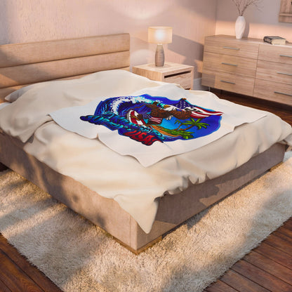 SURFIN' USA FREEDOM 250 LIMITED EDITION - BEACH FREAK© Plush Blanket