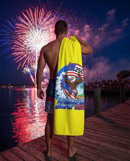 SURFIN' USA FREEDOM 250 LIMITED EDITION - BEACH FREAK© Mink-Cotton Towel