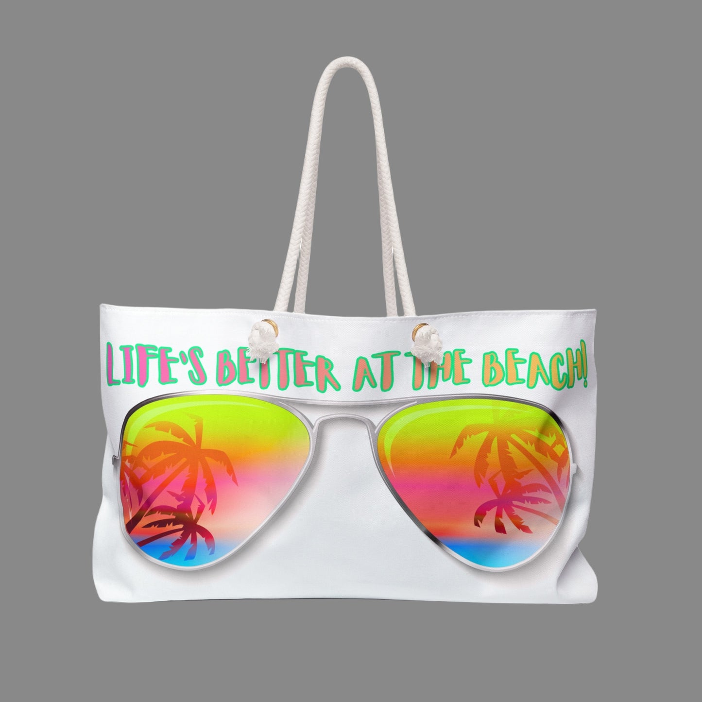 LIFE'S BETTER AT THE BEACH! - BEACH FREAK© Weekender Bag