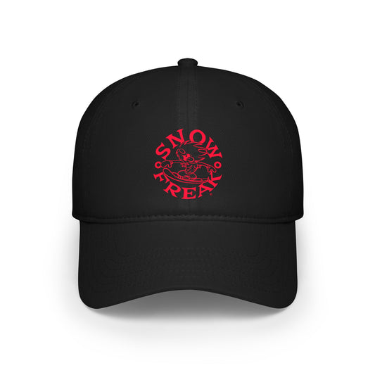 DRAFT: SNOW FREAK© Baseball Cap - Red FREAK