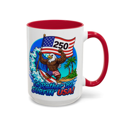 SURFIN' USA BALD EAGLE '250' LIMITED EDITION - BEACH FREAK© 15 OZ. MUG