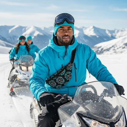 NEON BLUE 'N' WHITE SNOW FREAK© FANNY PAK