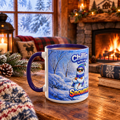 CHILLIN WITH MY SNOWMIES - SNOW FREAK© 15 OZ. MUG