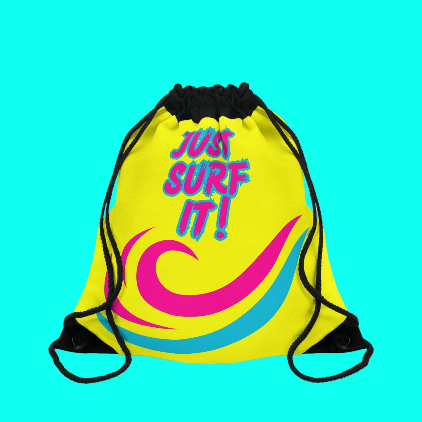 JUST SURF IT! - BEACH FREAK© Drawstring Bag