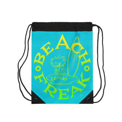 LIME 'N' YELLOW BEACH FREAK© Drawstring Bag