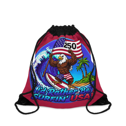 SURFIN' USA BALD EAGLE 250 LIMITED EDITION - BEACH FREAK© Drawstring Bag