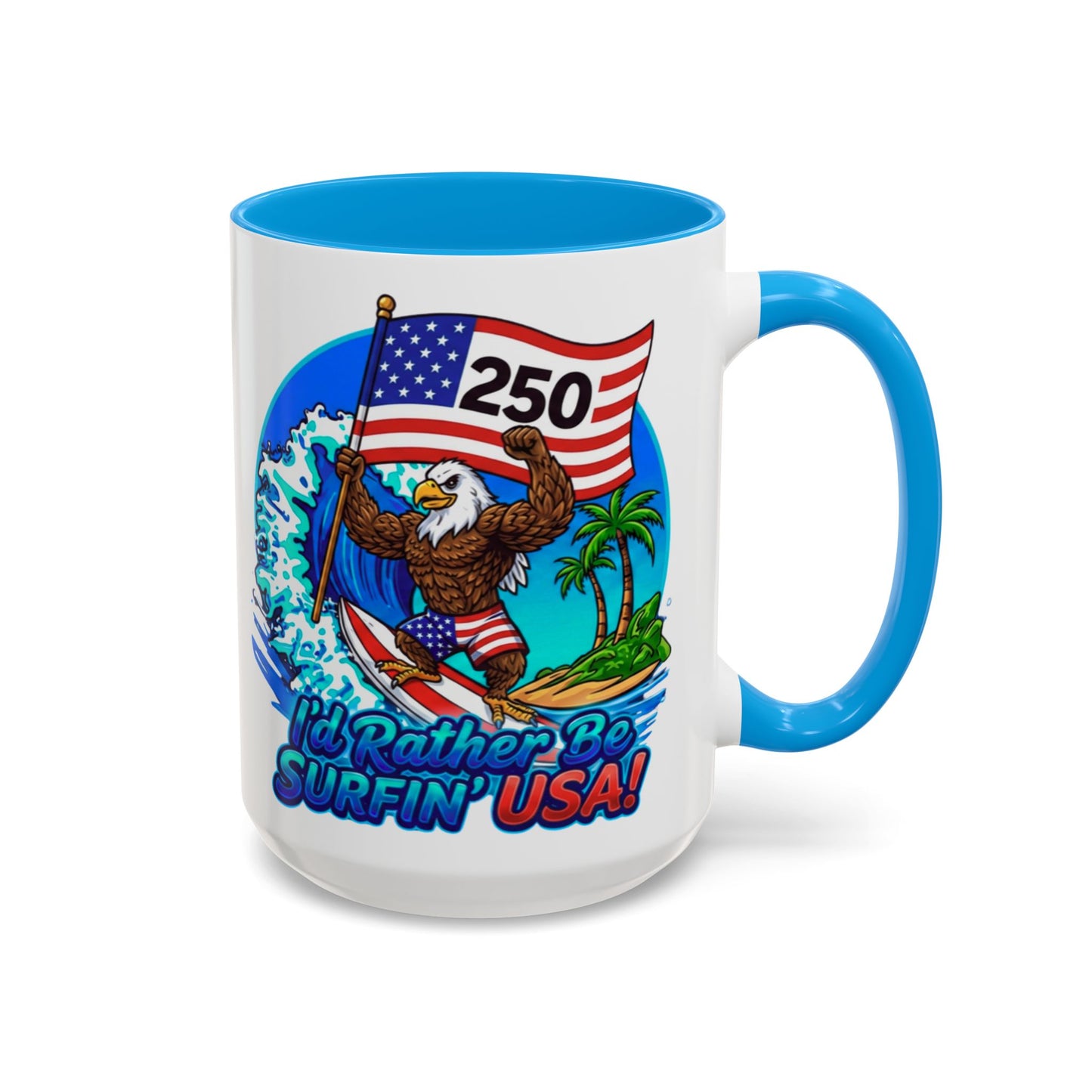 SURFIN' USA BALD EAGLE '250' LIMITED EDITION - BEACH FREAK© 15 OZ. MUG