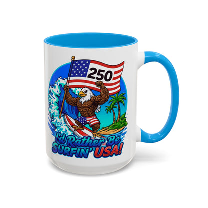 SURFIN' USA BALD EAGLE '250' LIMITED EDITION - BEACH FREAK© 15 OZ. MUG