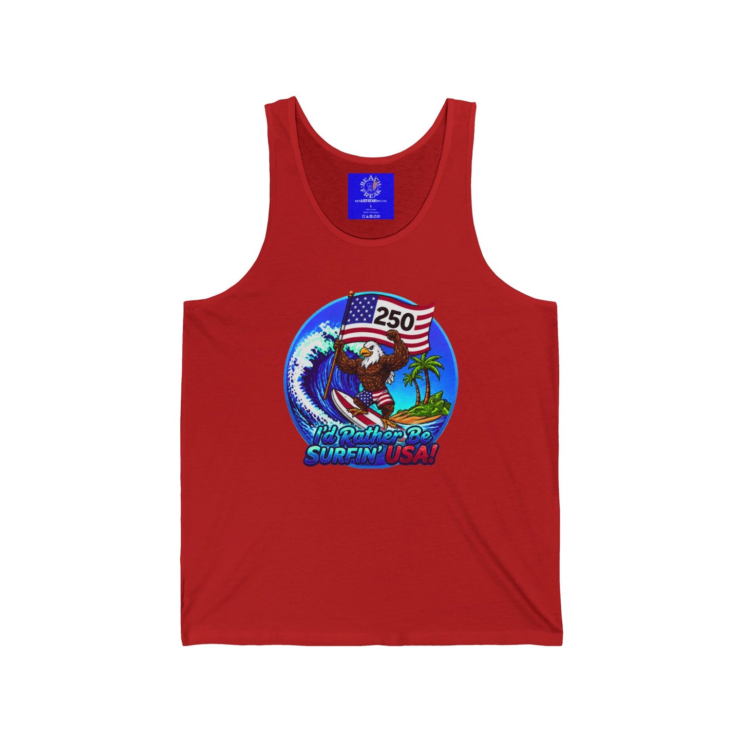 SURFIN' USA FREEDOM 250 LIMITED EDITION - BEACH FREAK© JERSEY TANK