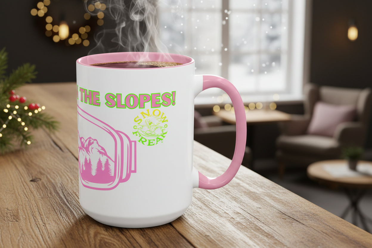 LIFE'S BETTER ON THE SLOPES! - SNOW FREAK© 15 OZ. MUG