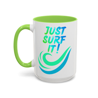 JUST SURF IT! BEACH FREAK© 15 OZ. MUG