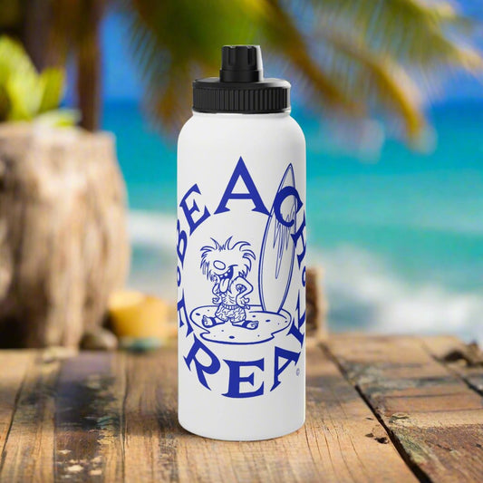 BLUE BEACH FREAK© Stainless Steel SPORT Water Bottle