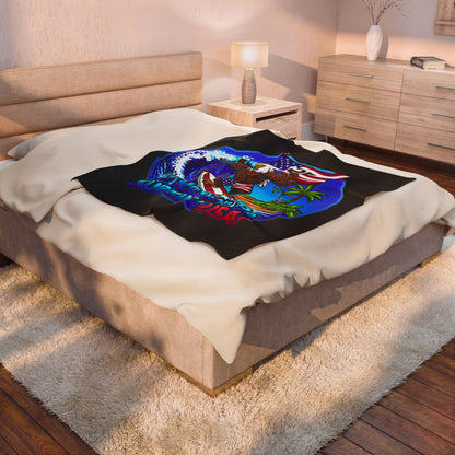 SURFIN' USA FREEDOM 250 LIMITED EDITION - BEACH FREAK© Plush Blanket