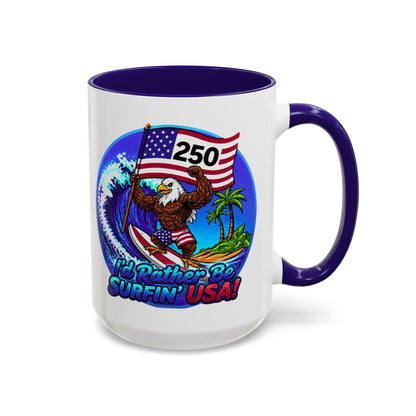 Copy of SURFIN' USA BALD EAGLE '250' LIMITED EDITION - BEACH FREAK© 15 OZ. MUG