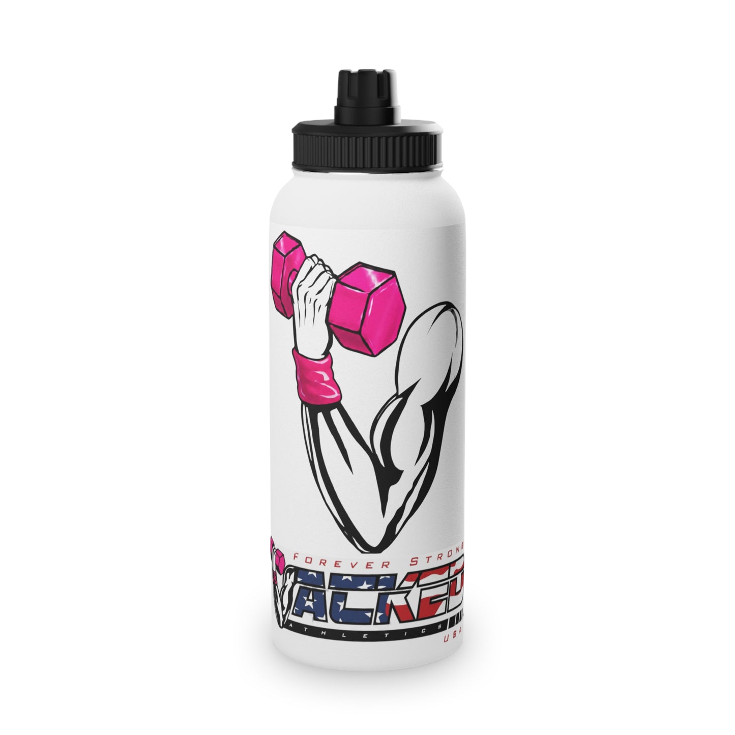 JACKED™ USA WOMEN'S 'GET FLEXED' Stainless Steel SPORT Water Bottle