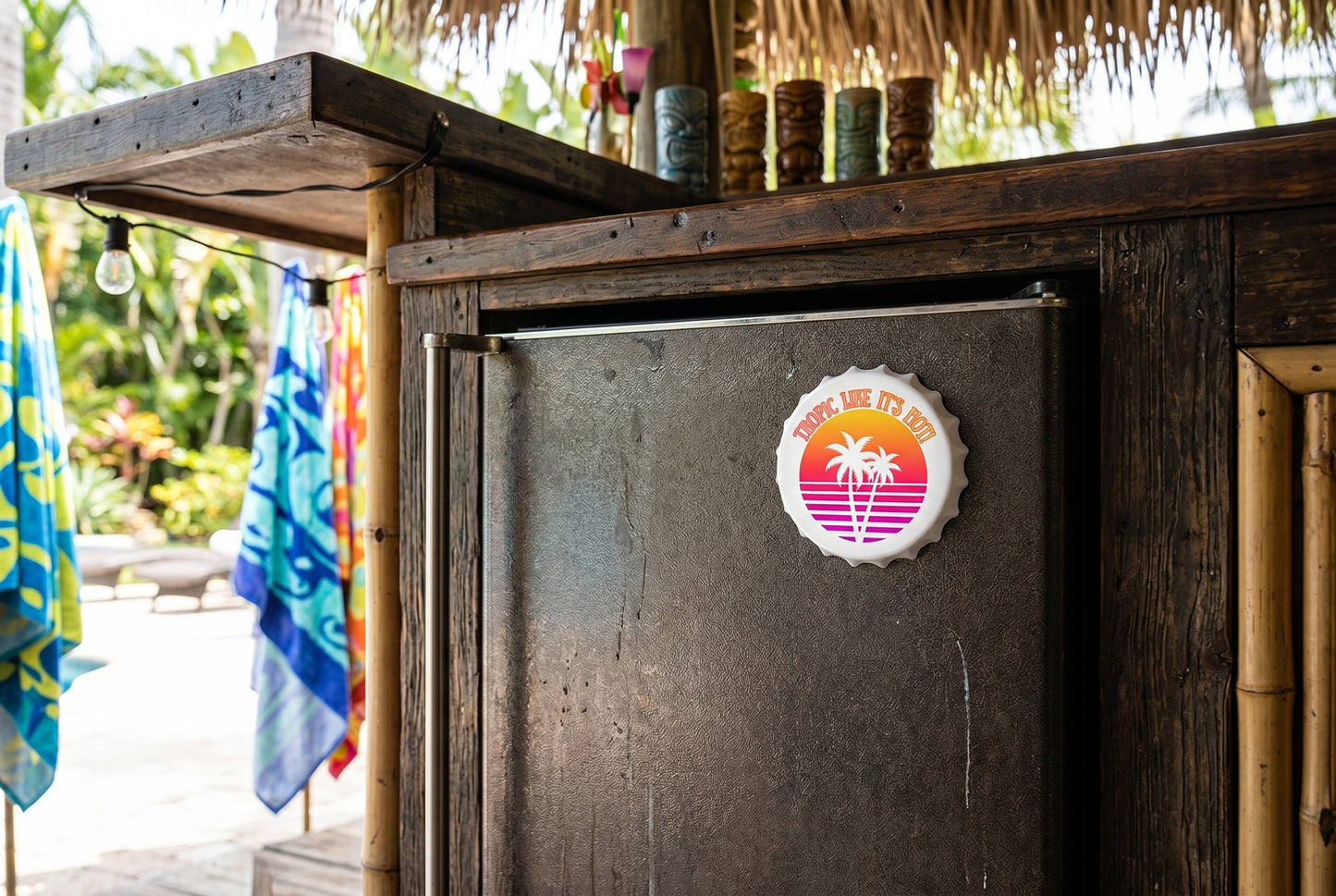 TROPIC LIKE IT'S HOT! - BEACH FREAK© Magnetic Bottle Opener