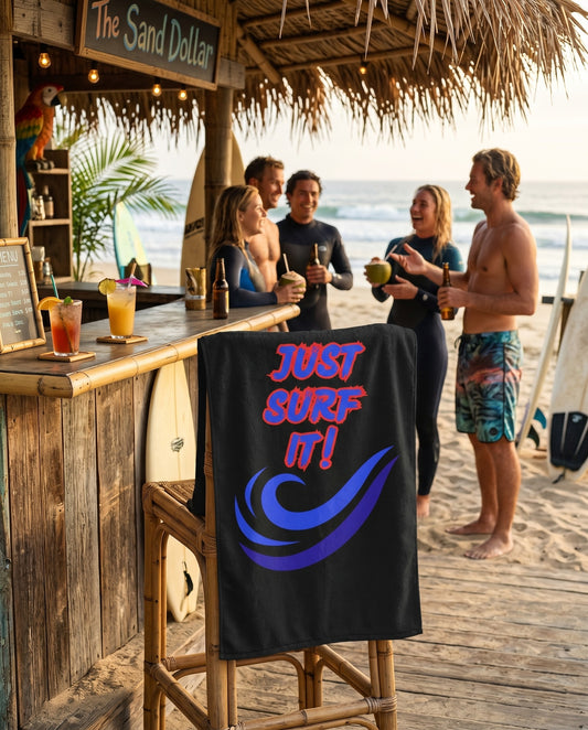 JUST SURF IT! - BEACH FREAK© Mink-Cotton Towel