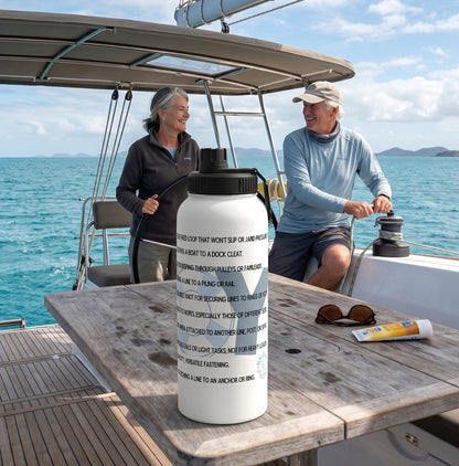 KNOTTY BY NATURE  - BEACH FREAK© Stainless Steel SPORT Water Bottle