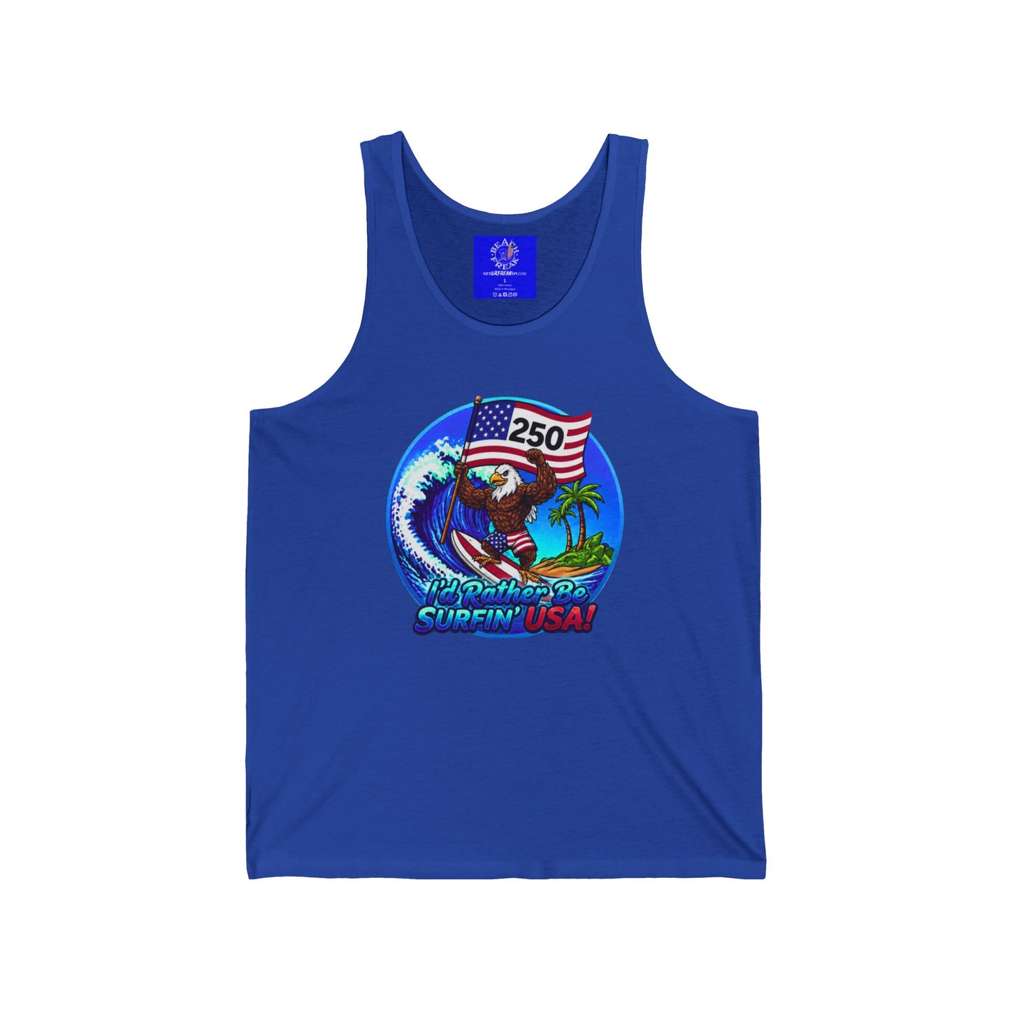 SURFIN' USA FREEDOM 250 LIMITED EDITION - BEACH FREAK© JERSEY TANK
