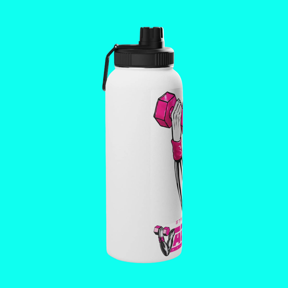 JACKED™ USA WOMEN'S 'GET FLEXED' Stainless Steel SPORT Water Bottle
