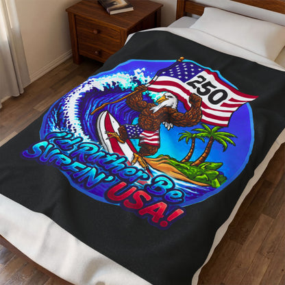SURFIN' USA FREEDOM 250 LIMITED EDITION - BEACH FREAK© Plush Blanket