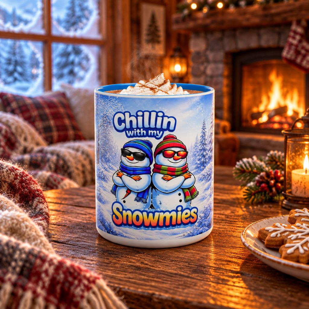 CHILLIN WITH MY SNOWMIES - SNOW FREAK© 15 OZ. MUG