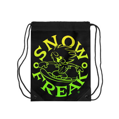 LIME 'N' YELLOW SNOW FREAK© Drawstring Bag