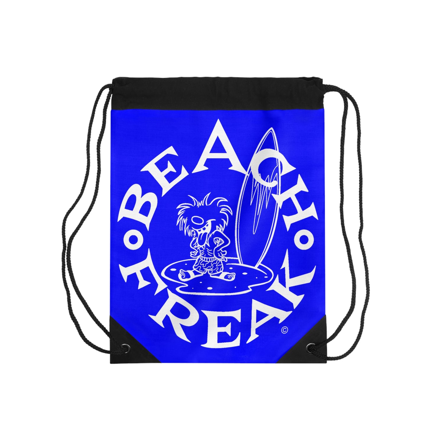 WHITE BEACH FREAK© Drawstring Bag