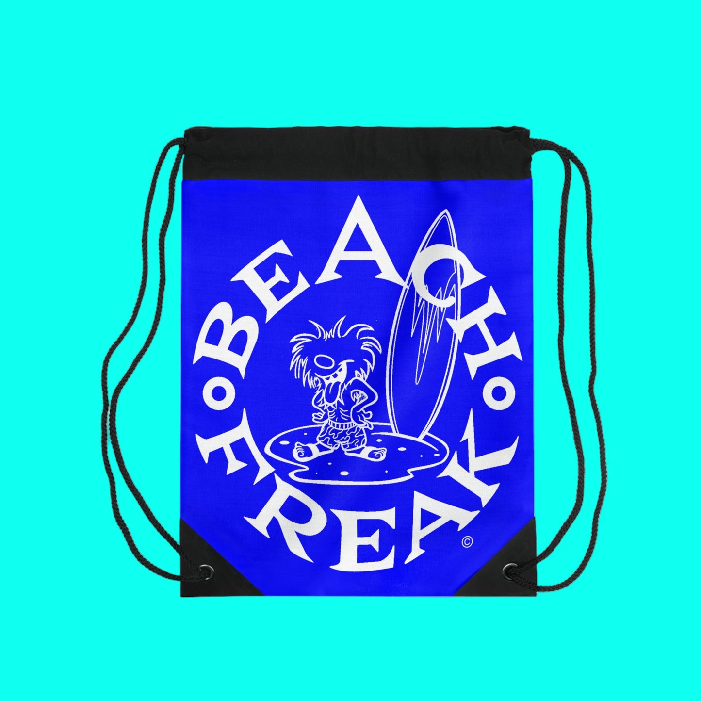 WHITE BEACH FREAK© Drawstring Bag