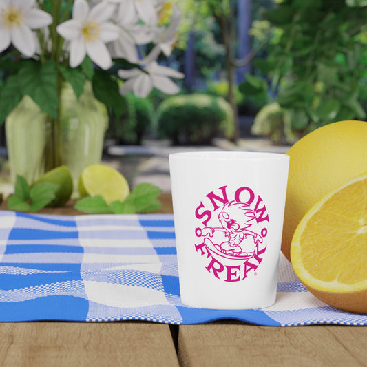 PINK SNOW FREAK© Ceramic Shot Glass