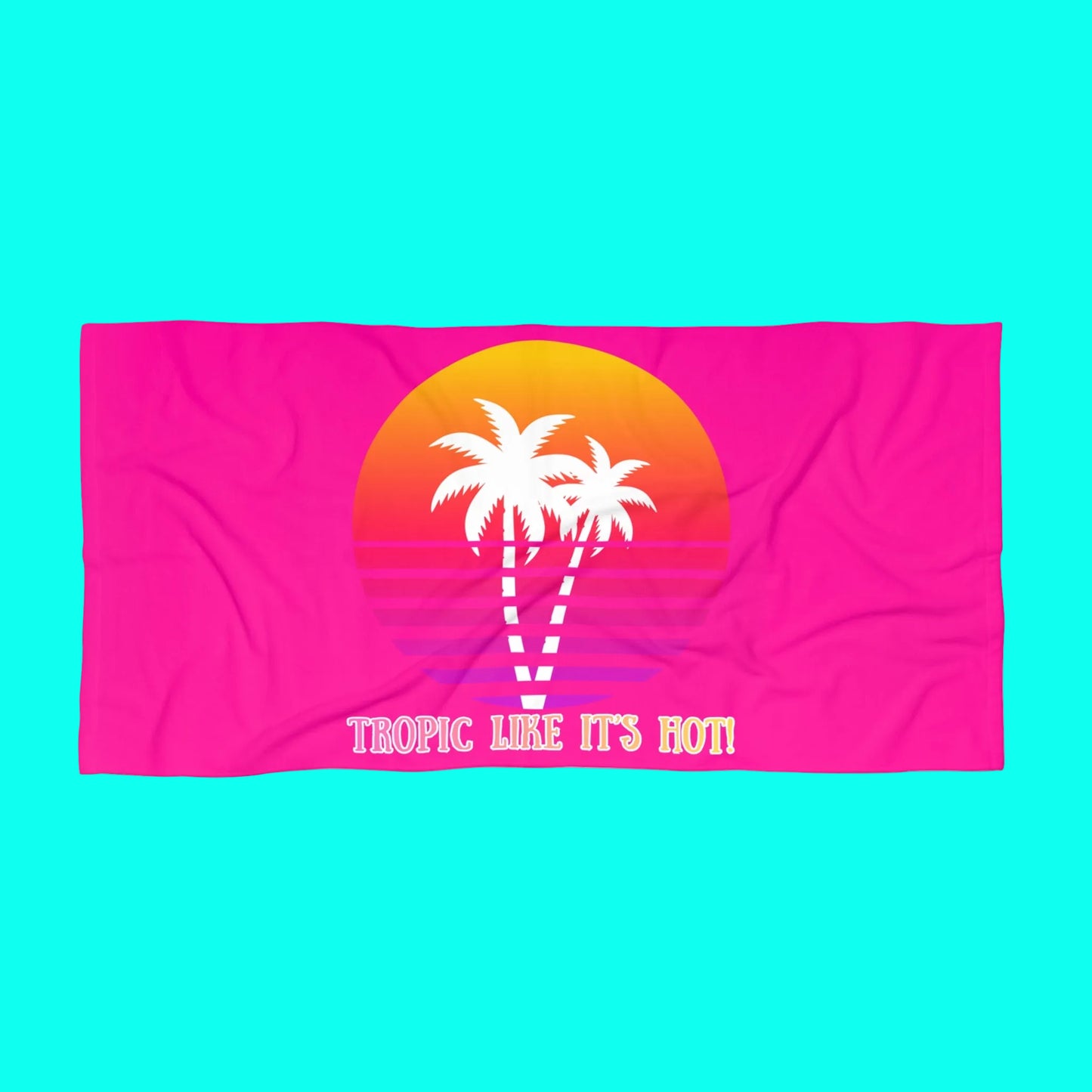 TROPIC LIKE IT'S HOT! - BEACH FREAK© MUY GRANDE MINK COTTON TOWEL