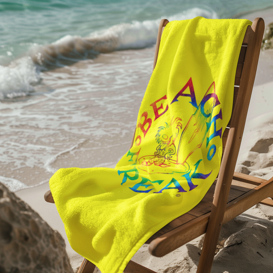 TIE-DYE BEACH FREAK© Mink-Cotton Towel