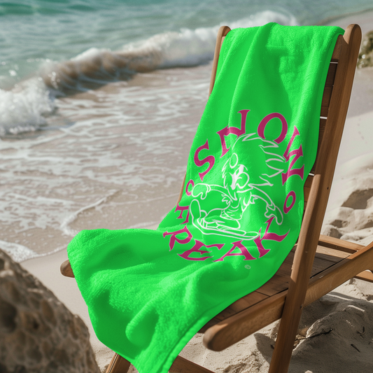 PINK 'N' WHITE SNOW FREAK© Mink-Cotton Towel