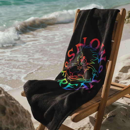 TIE-DYE SNOW FREAK© Mink-Cotton Towel