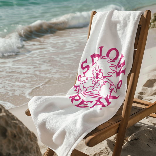 PINK SNOW FREAK© Mink-Cotton Towel
